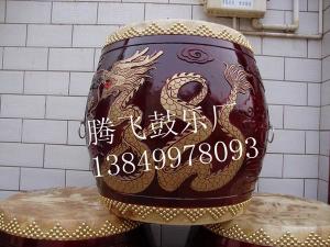 ***雕刻龙鼓